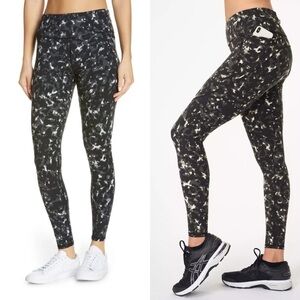 Sweaty Betty The Power black white Grey Dapple full length workout leggings